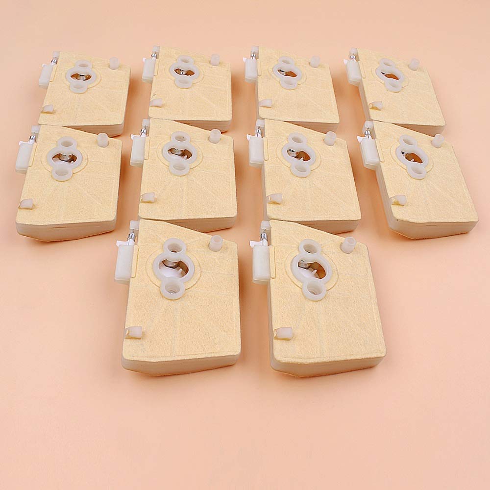 10 unids/Lote Filtro de Aire Compatible con STIHL 038 MS380 MS381 MS 380381 repuestos de Motosierra de Gasolina 11191201607