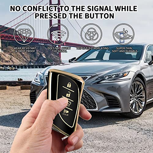Mild East For Lexus Key Fob Cover Fit For 4 Buttons Tpu Full Cover For Lexus Es350 Es300H Ux200 Ls500 Ls500H Lc500 Lc500H #TOP4