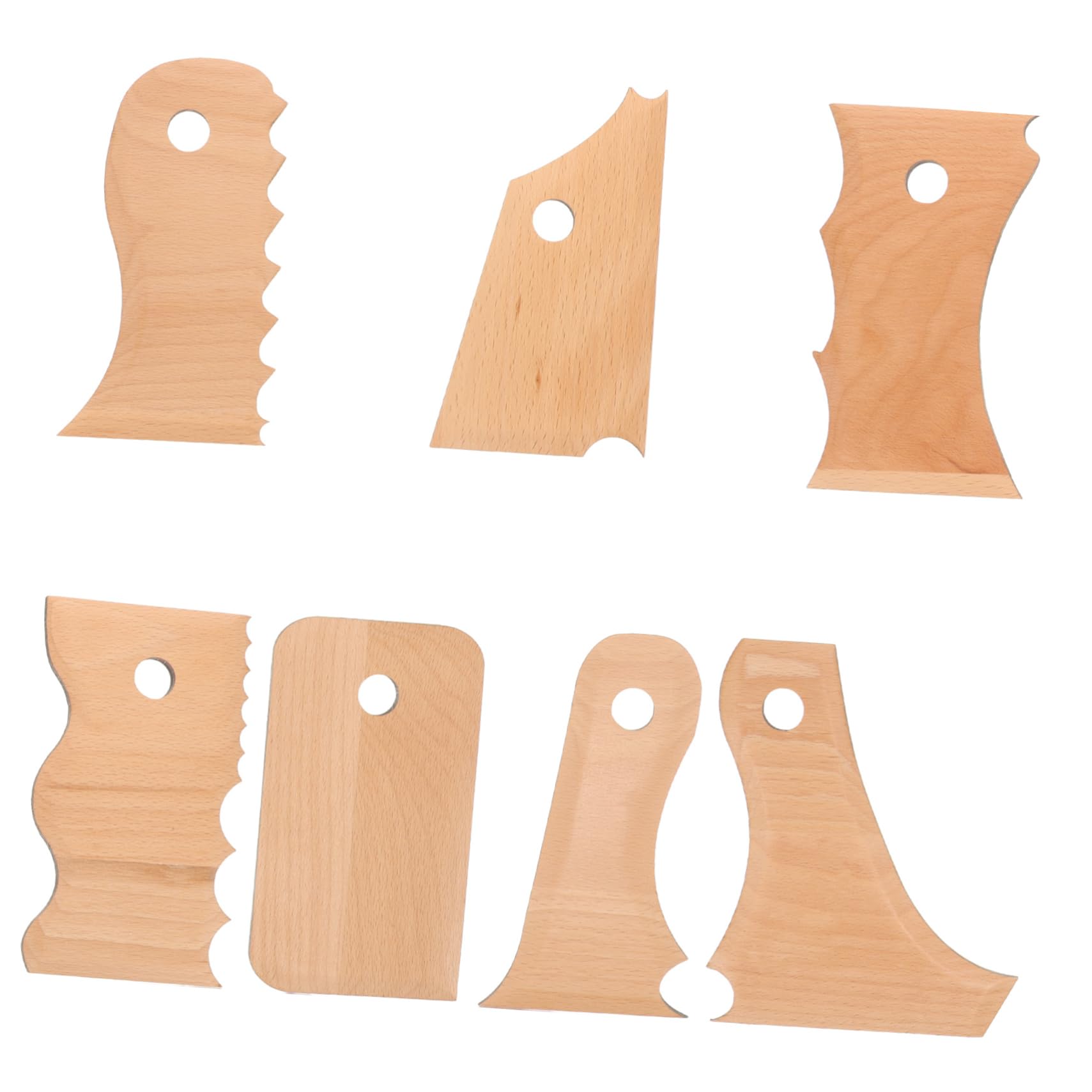 HOMSFOU 2 Series Herramientas Para Escultura Arcilla Utensilios De Modelado Y Raspado Para Proyectos De Arte Y Manualidades 7 Piezas*2