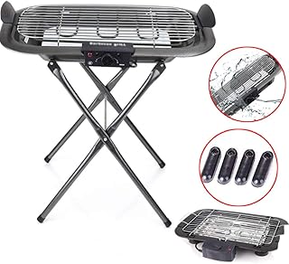 review Electric Table Top Teppanyaki Grill Griddle Indoor/Outdoor Hotplate Cooker Grill Table Hot BBQ Plate for Kitchen Dinner Party Camping Festival Cooking