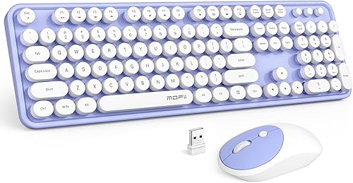 Miniatura 21 de Combo de teclado y mouse inalámbricos para Windows, teclado inalámbrico externo de tamaño completo 2.4G, mouse compacto, 8 teclas multimedia y
