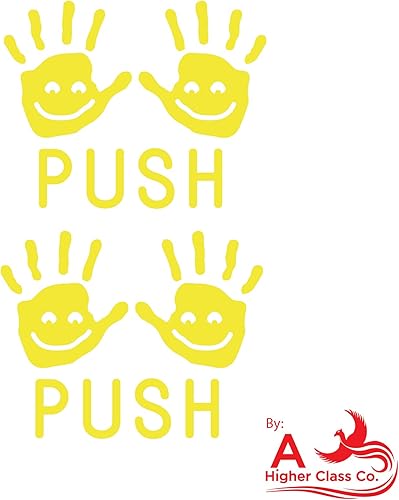 Miniatura 3 de A Higher Class Co. Push Hands - Accesorio sensorial para el camino del aula, para paredes o suelos escolares (2 juegos) (azul)