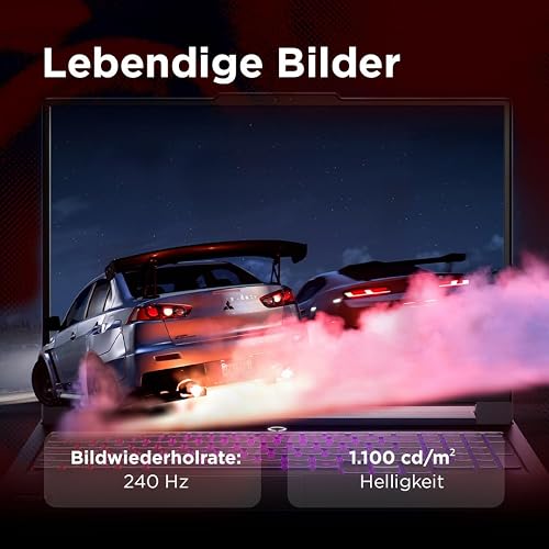 Lenovo Legion Pro 7 Gaming AI Ordinateur portable | Écran 16" WQXGA OLED 240 Hz | AMD Ryzen 9 9955HX | 32 Go de RAM | SSD 1 To | NVIDIA GeForce RTX 5070Ti | Windows 11 | QWERTZ | Noir | GamePass de 3 - 8