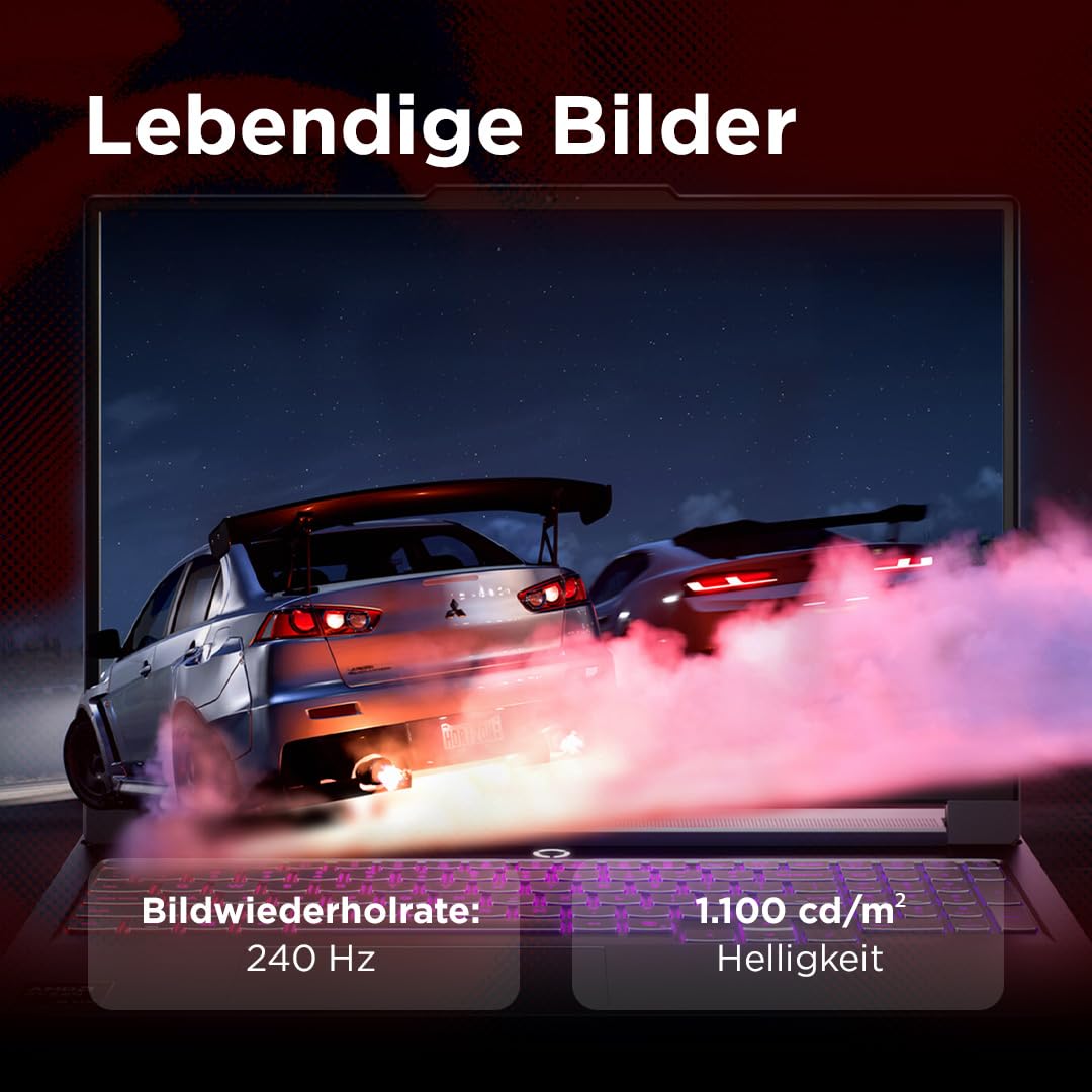 Lenovo Legion Pro 7 Gaming AI Laptop | 16" WQXGA OLED 240Hz Display | AMD Ryzen 9 9955HX3D | 32GB RAM | 1TB SSD | NVIDIA GeForce RTX 5080 | Windows 11 | QWERTZ | Schwarz | 3 Monate GamePass