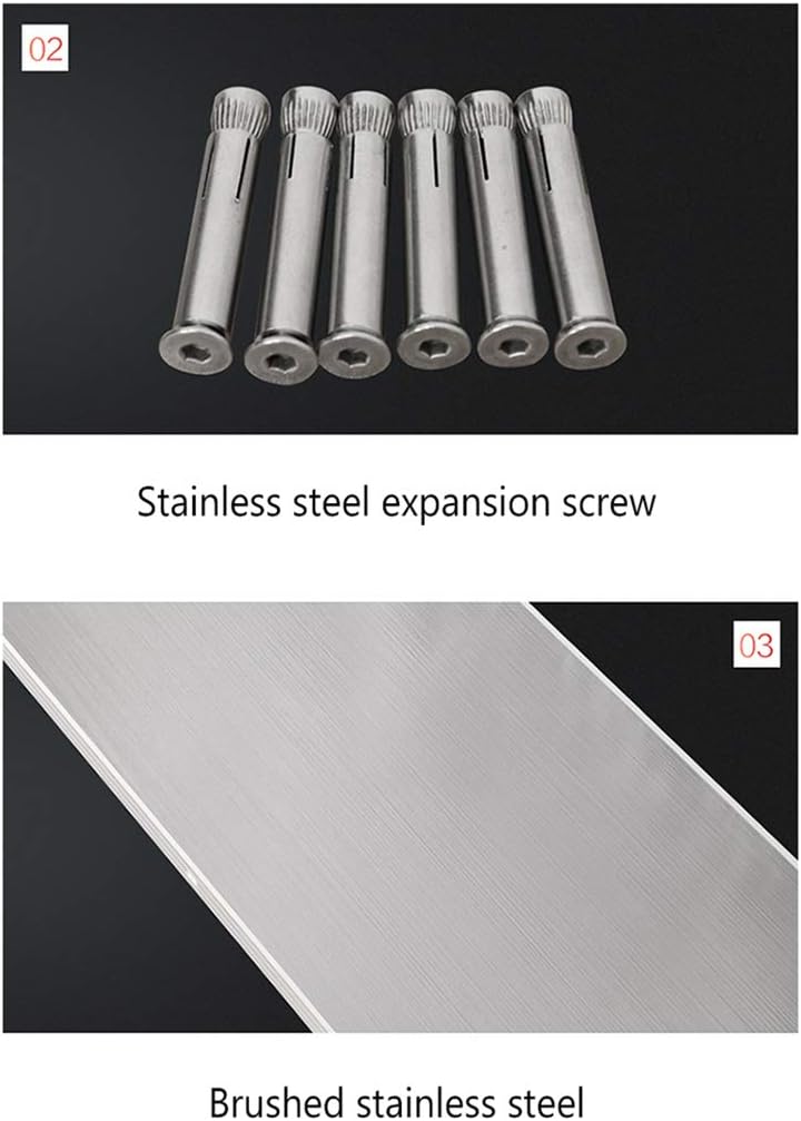 Folding Wall-Mounted Workbench Drop Leaf Table Dining Computer Desk,Stainless Steel Workbench,for Home Office Workstation/Garage Shed