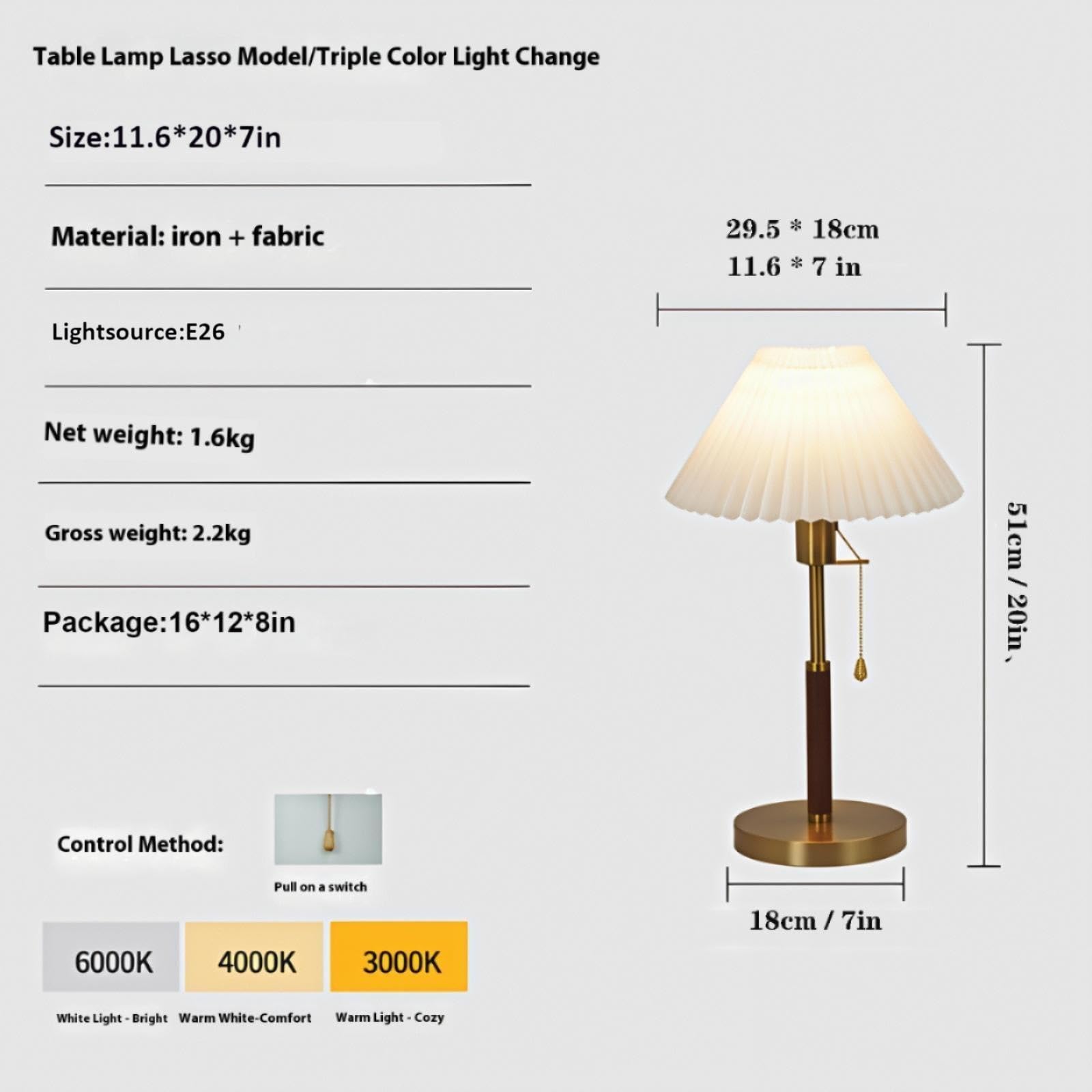 Mesa de Metal Moderna con Pantalla de Papel de arroz, iluminación de cabecera de Escritorio Ajustable y amigable para la Vista para Oficina, mesita de Noche de Dormitorio | Lámpara de Trabajo