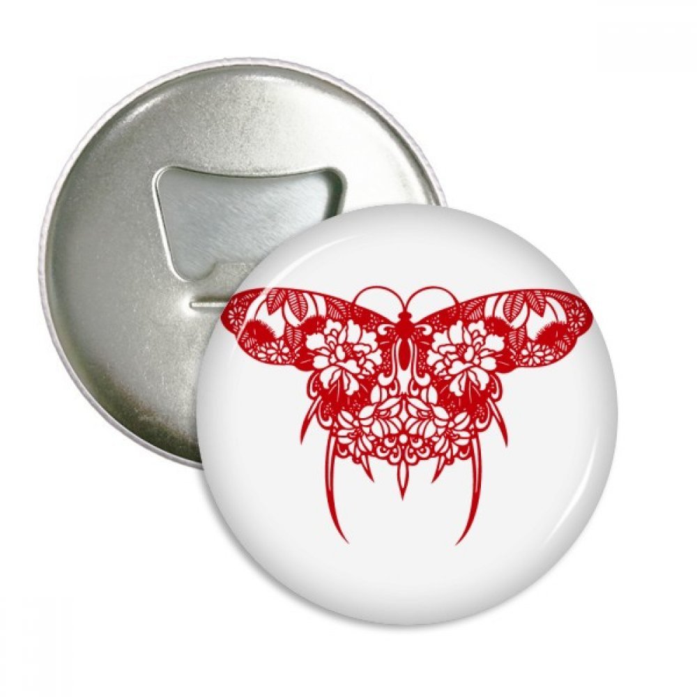 Cadeau Culturel Chinois Lot 3 Décapsuleurs Aimants Motif Cerf-Volant Traditionnel en Argent