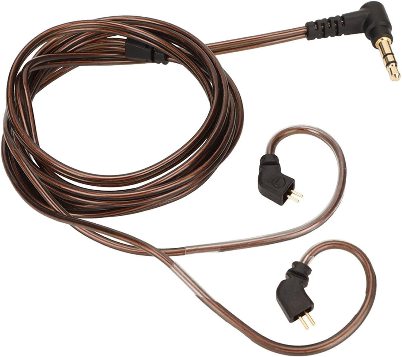 Denash Headphone Upgrade Cable, Noise Reduction Headphone Cable, OFC Core Replacement for 0.78mm 2 Pin Headphones for UE for TRN for QDC