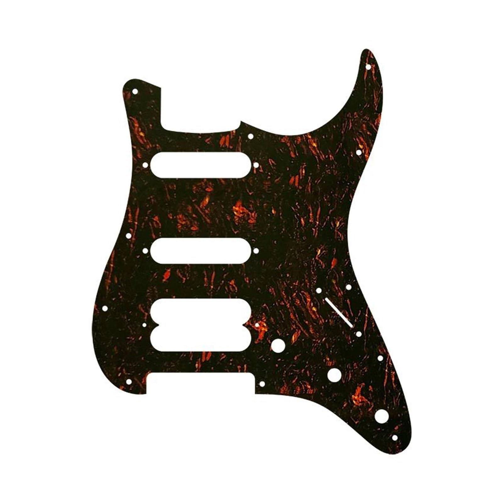 maskownica do gitary elektrycznej Części do gitary - Do 11 otworów na śruby Standard HSS Gitara Pickguard Scratch Plate Flame Pattern Scratch Tył(4Ply red)