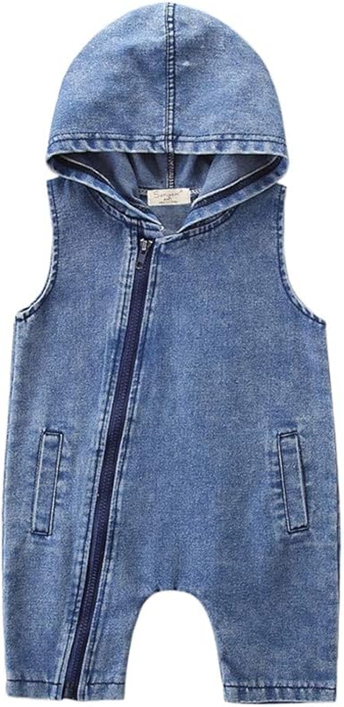 Amazon Co Jp 男女 おしゃれ デニム ロンパース ベビー服 女の子 赤ちゃん服 幼児 子供服 男の子 長袖 4サイズ キッズ服 ロンパース カバーオール 満月 出産祝い プレゼント70cm 80cm 90cm 100cm 0ヶ月 24ヶ月 服 ファッション小物