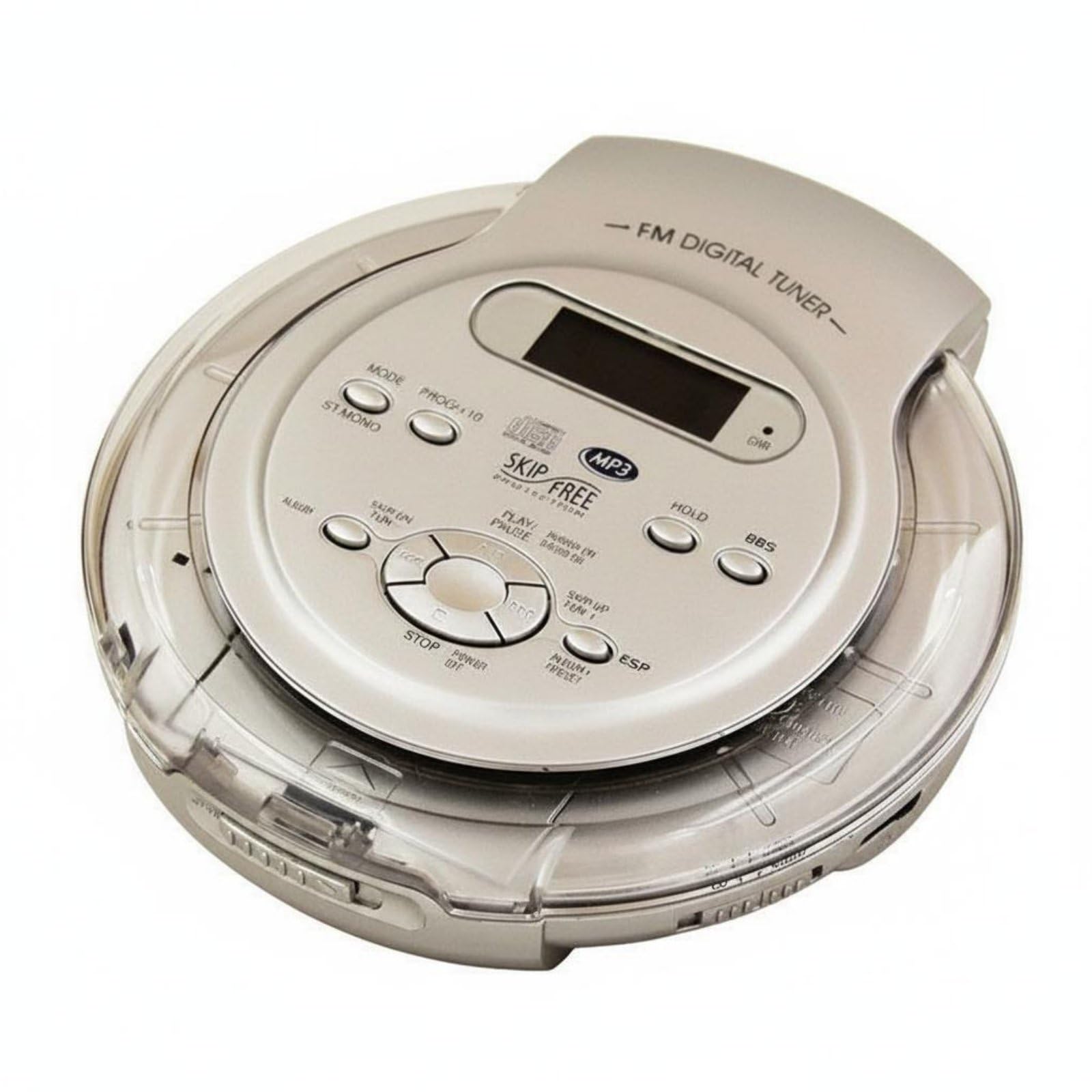 Bass Enhancement System Portable Cd Player Mp3 Anti-Skip Personal Stereo for Students, Commuters, Travel, Car, Silver Rechargeable | Players Audio & Headphones Consumer-picture-28