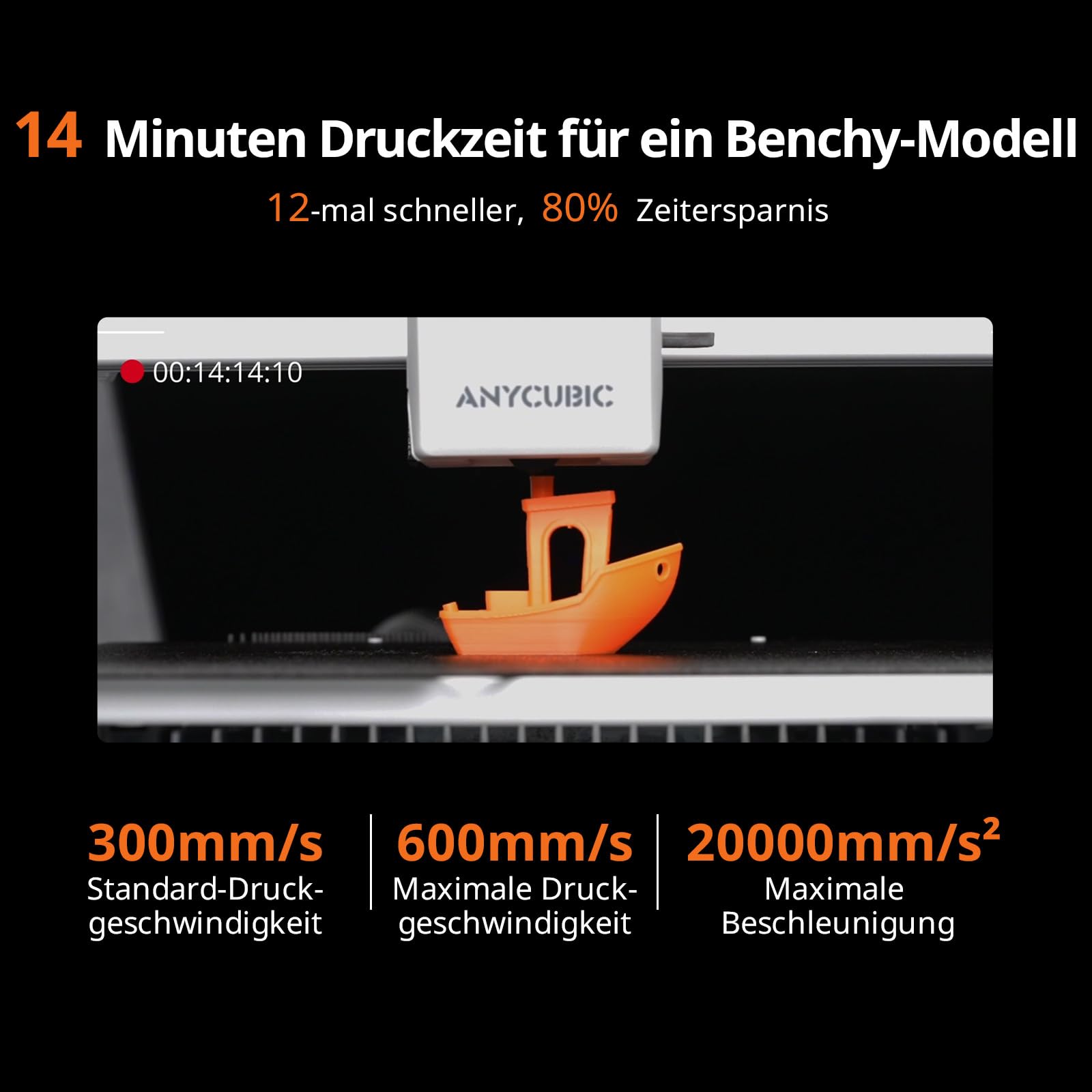 Anycubic Kobra X 3D Drucker Mehrfarbig, Verbesserte Auto Leveling | Weicher und Harter Multifilamentdruck, 4-Farbdruck bis zu 19 Farbdruck für Anfänger, Druckgröße 260 x 260 x 260 mm