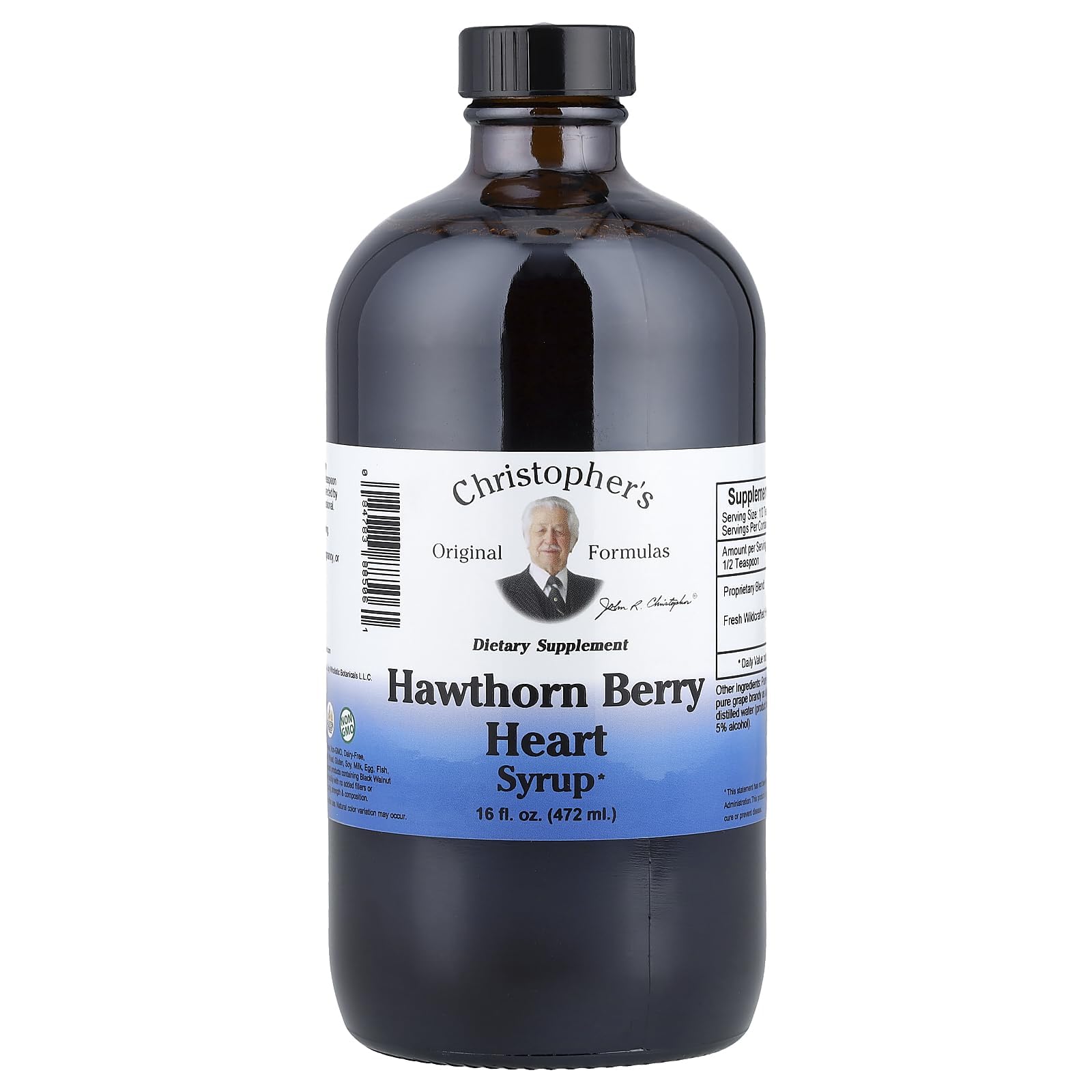 Christopher's Original Formulas Hawthorn Berry Heart Syrup - 16 fl oz | Natural Herbal Blend for General Wellness