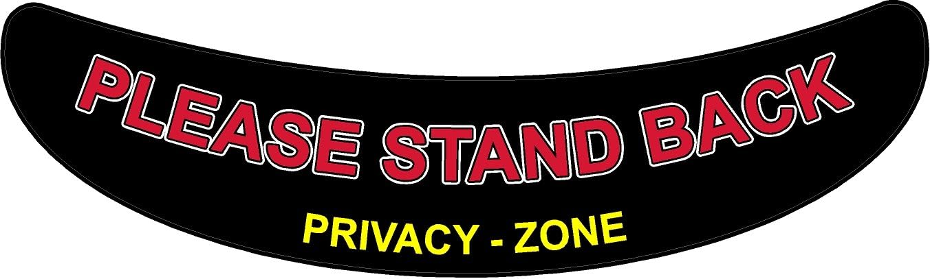 STAND BACK PRIVACY ZONE FLOOR DECAL 7 x 24 PHARMACY DOCTORS OFFICE