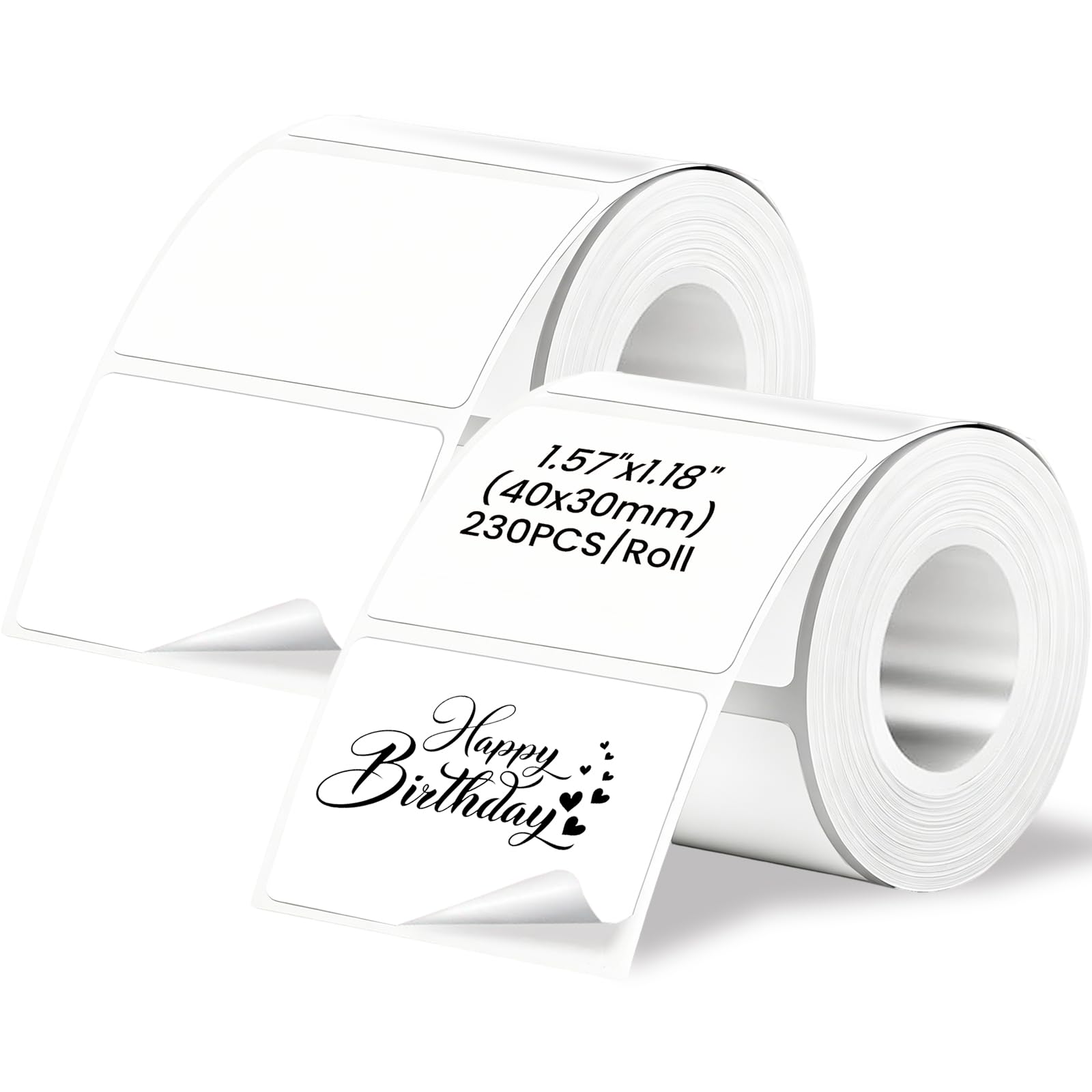 M110 Thermal Labels, 460pcs Printer Labels Stickers White 1.57"x1.18" | Waterproof Thermal Printer Labels Paper Compatible with Phomemo M221/120 for