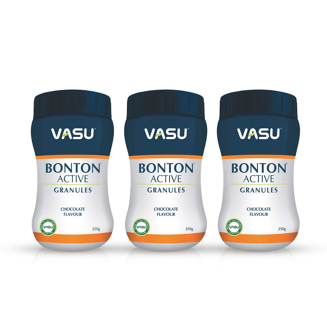 Vasu Healthcare Bonton Active Granules for Strong and Healthy Bones, 250gm (Pack of 3)