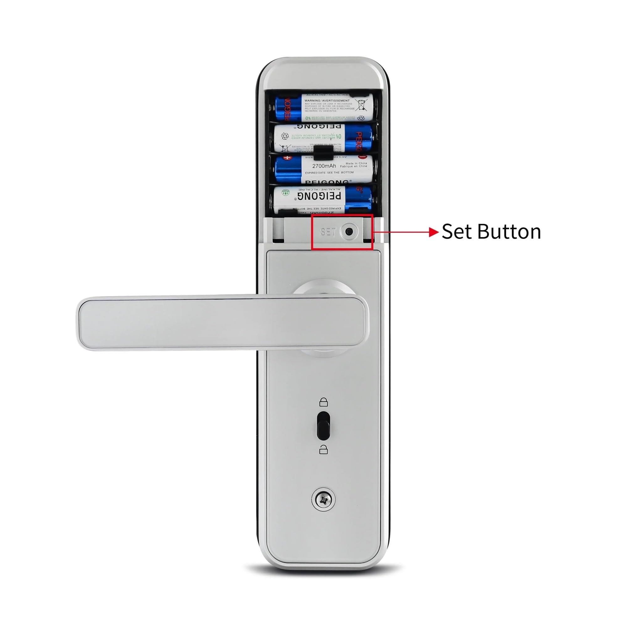 wasserdichte Tuya Biometrische Fingerabdruck-Sicherheit Intelligente Smart WiFi APP Passwort Elektronisches Türschloss Einfache Hohe Sicherheit(60 Latch)