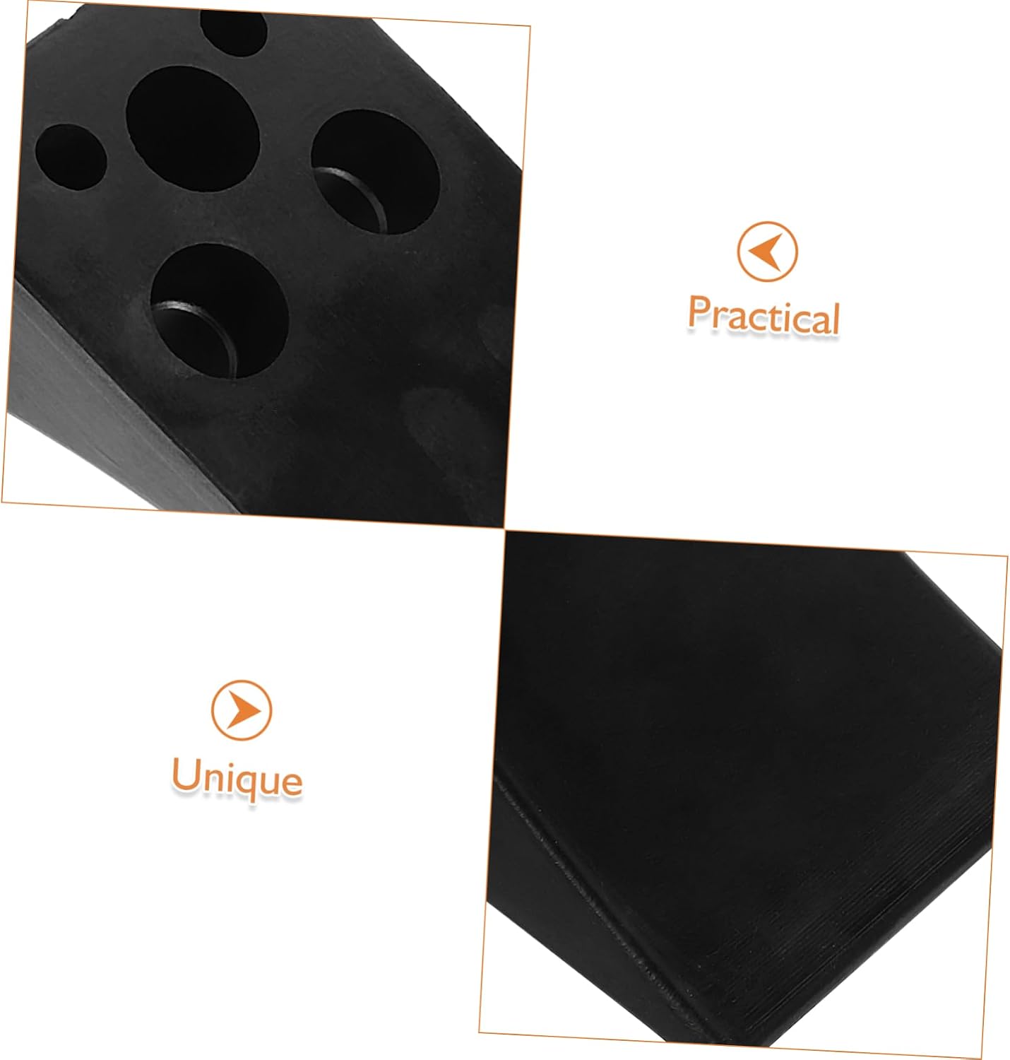 Wheel Chock Non-Slip Sturdy Design Tire Chocks for Trucks Rvs Camper Trailer Car Garage Floor