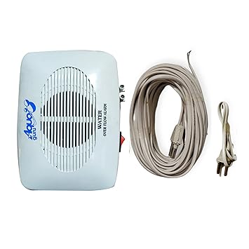 AQUA GURU TRB Company Water Tank Overflow/Leak Battery Operated DC Alarm-Bell with 15 m Wire and Sensor and 1 Extra Sensor (White)