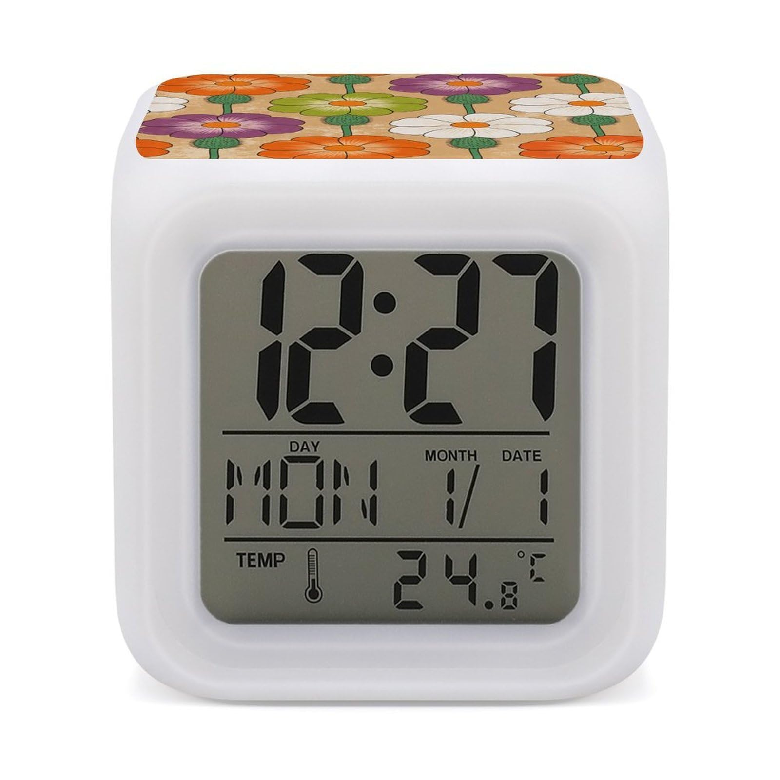 Reloj despertador para personas que duermen mucho con luces led decorativas
