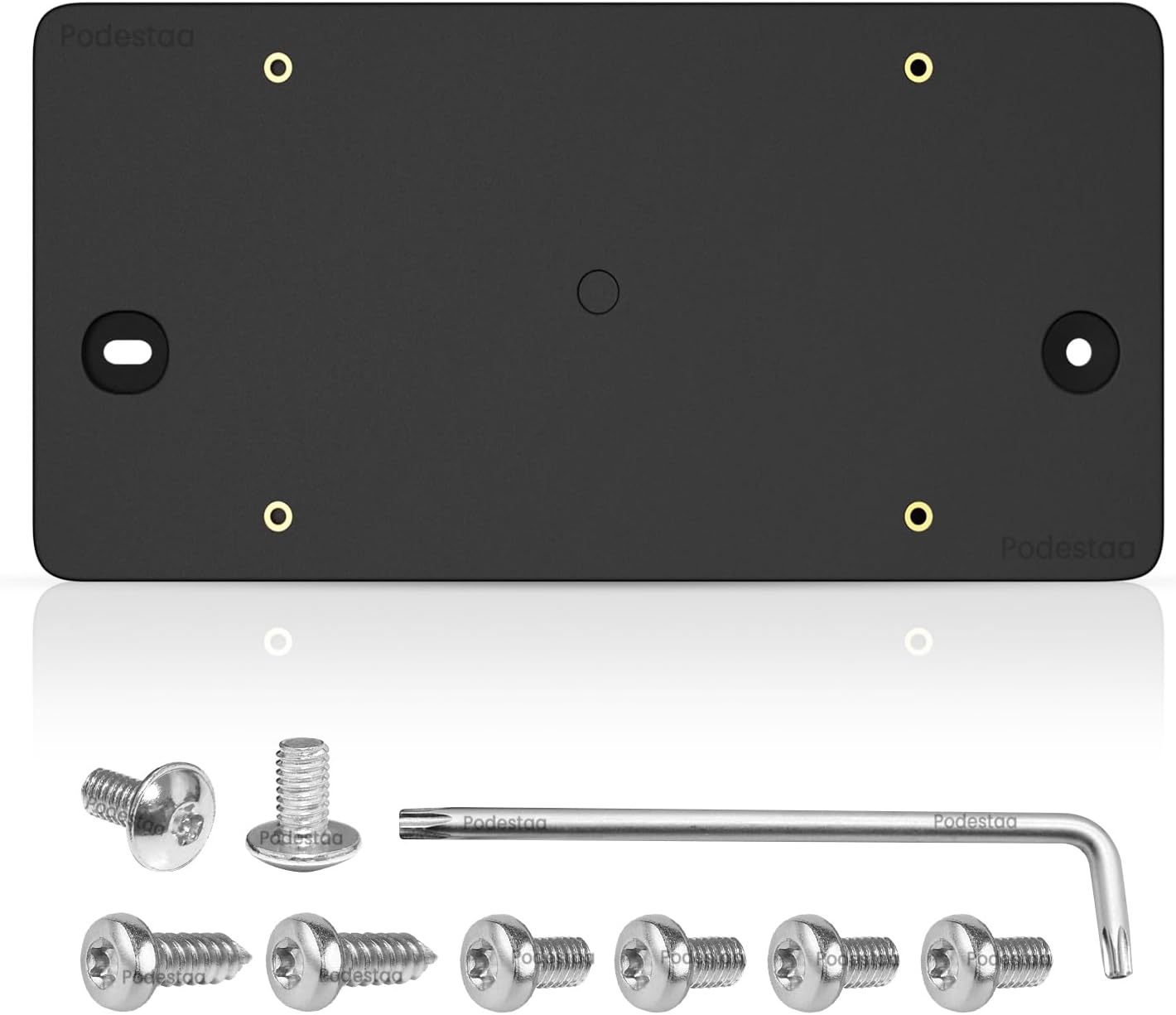 Rear License Plate Bracket Holder for Audi 2014-2024 A3 A4 A5 A6 A7 A8 Quattro Sportback Allroad S3 S4 S5 S6 S7 S8 RS3 RS4 RS5 RS6 RS7 Series License Plate Bumper Car Tag Frame Mounting Kit