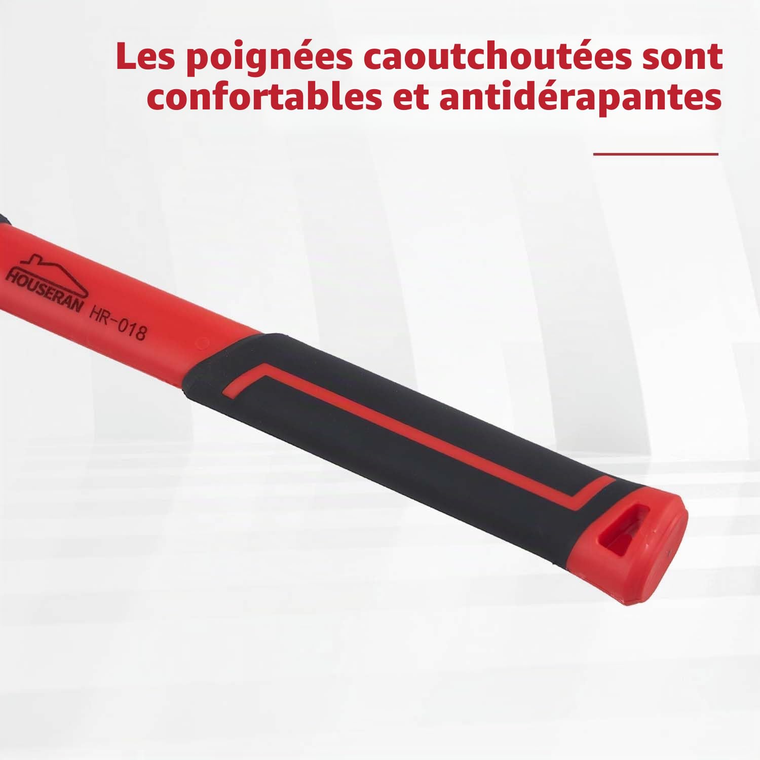 Marteau en Caoutchouc, lot de 3, 350g, 560g et 1100g, Maillet de Pavage pour Le Travail du Bois, le Revêtement de Sol, Les Projets de Bricolage et L'aménagement paysager