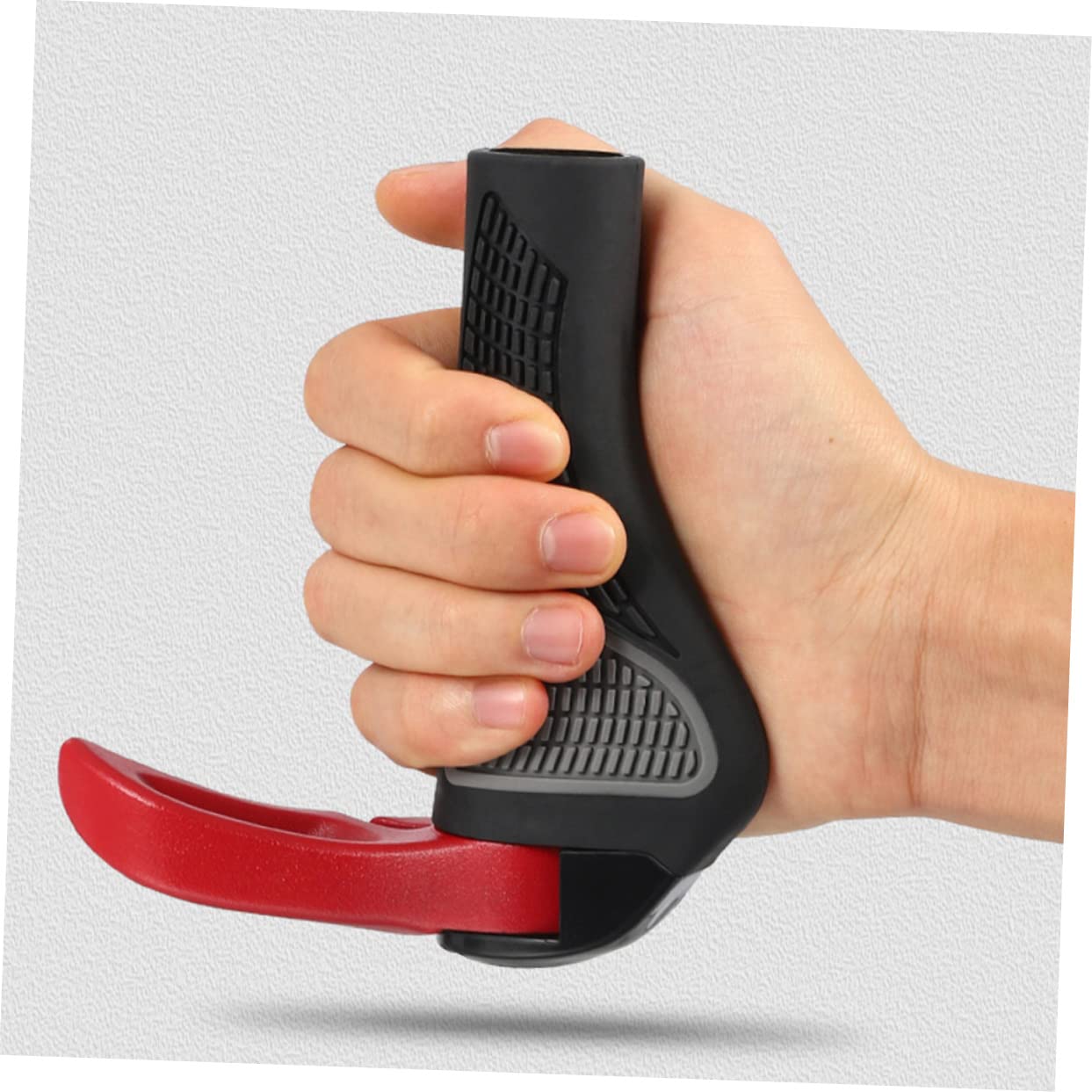 Toddmomy Couvercle de Guidon en Alliage en Aluminium poignées de vélo pour Montagne Monter Couverture de Guidon de vélo Protecteur de Guidon de vélo Caoutchouc Rouge