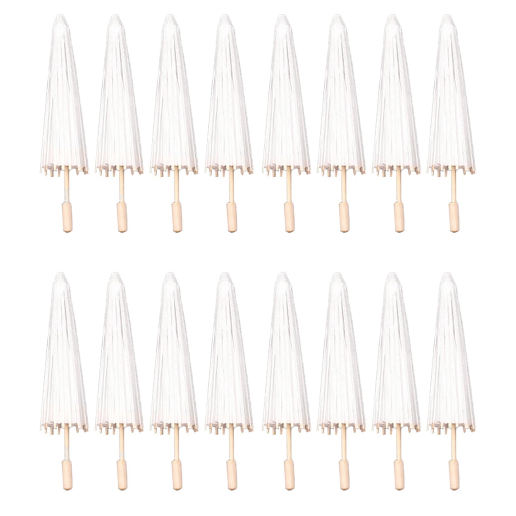 Lot de 16 parapluies en papier pour mariage, 40 cm, en bambou, pour centre de table pour fête de , objets de scène pour photo