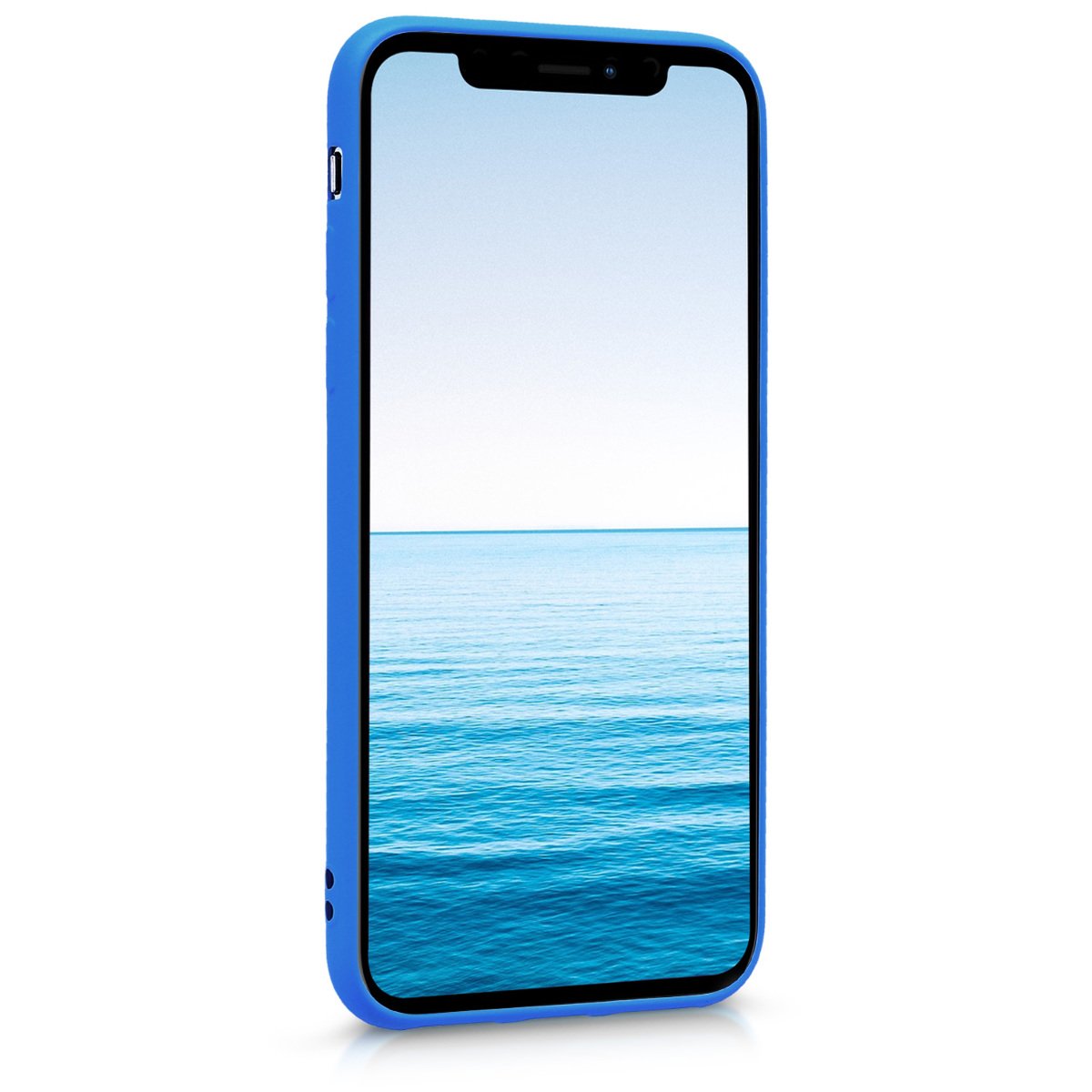 Custodia I-Paint Solid Case Per IPhone X/XS – Silicone Celeste Morbido, Interno In Microfibra, 1.2mm - 3