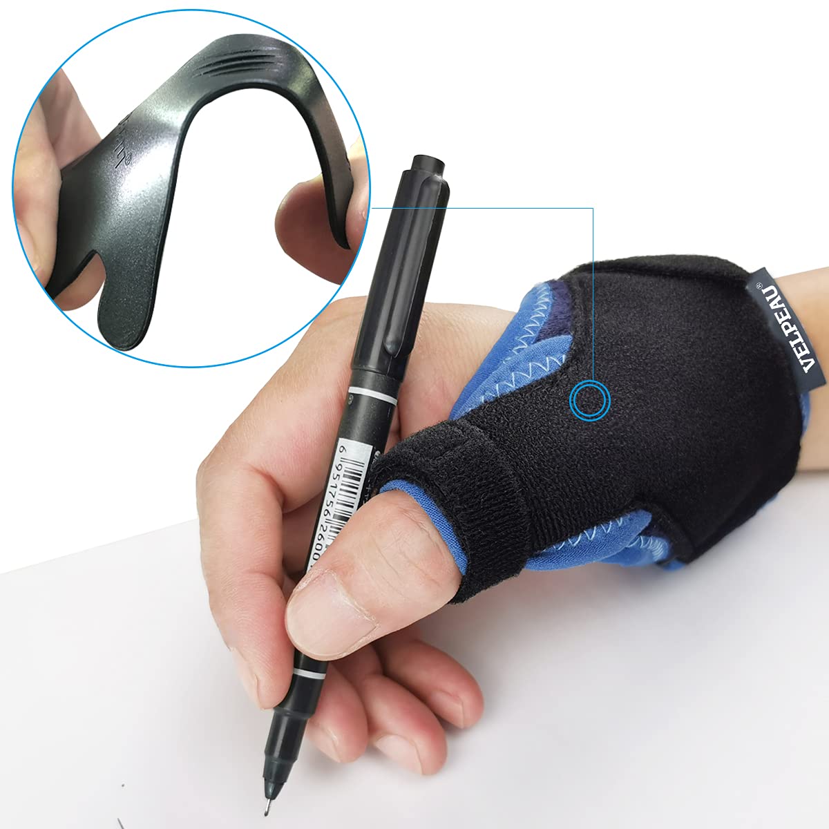 VELPEAU Thumb Support Brace CMC Joint Thumb Spica Splint for De Quervain's Tenosynovitis Pain