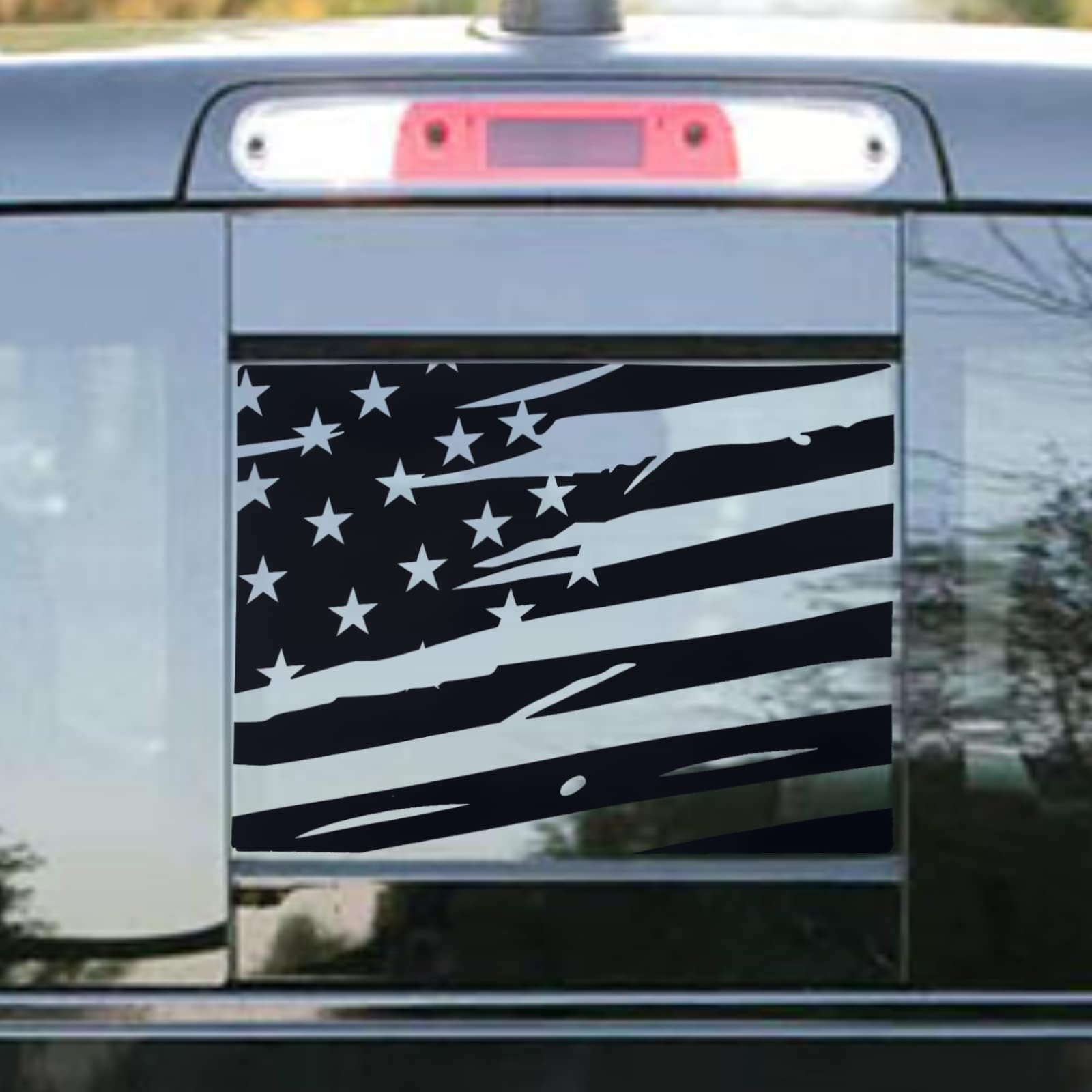 Cross Decal For Car American Flag Mountain Forest Rear Window Tint ...