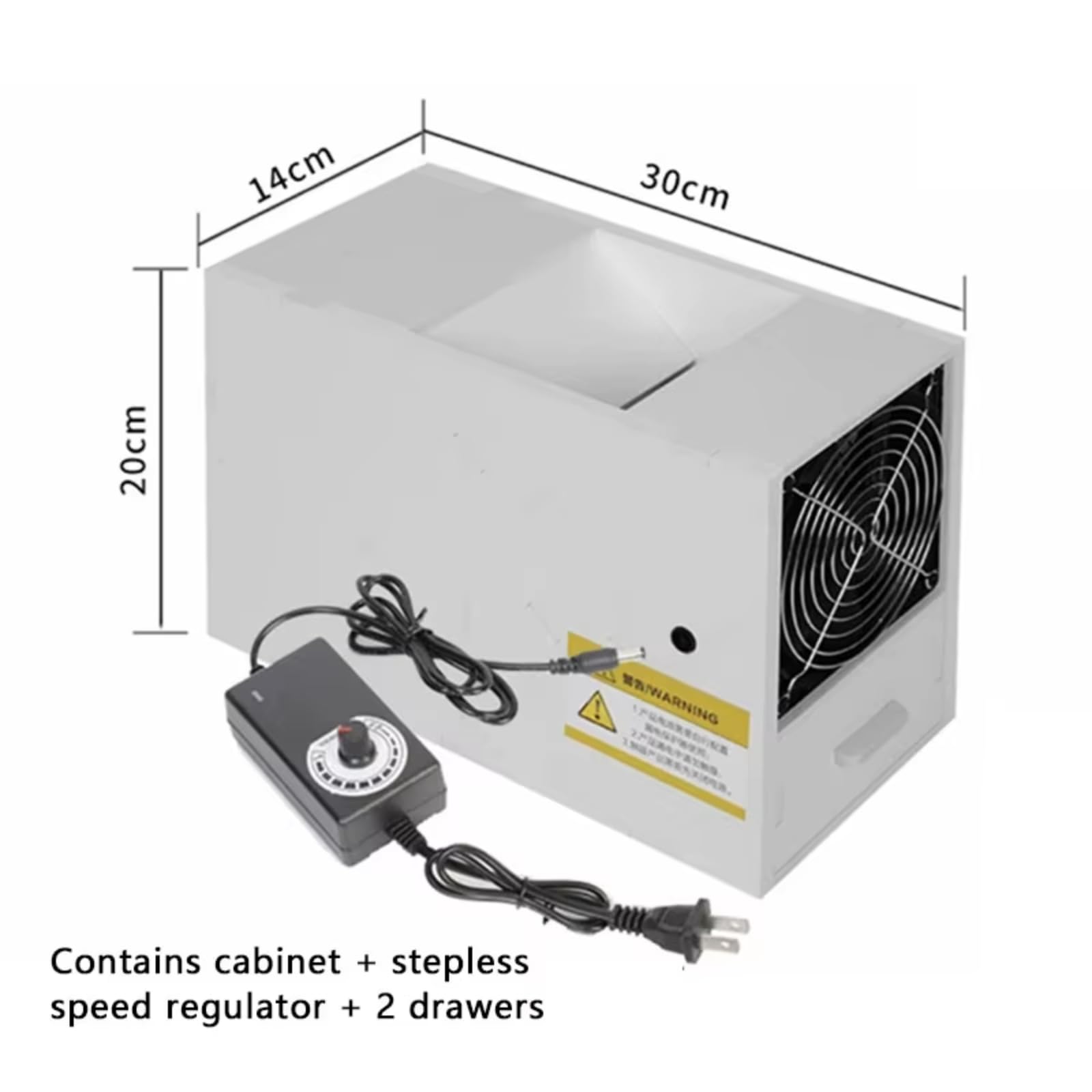Máquina sopladora de cáscaras de alimento para pájaros, máquina limpiadora de Semillas para pájaros, máquina sopladora de Velocidad Ajustable para mijo, Granos y Semillas de melón con cajón Doble