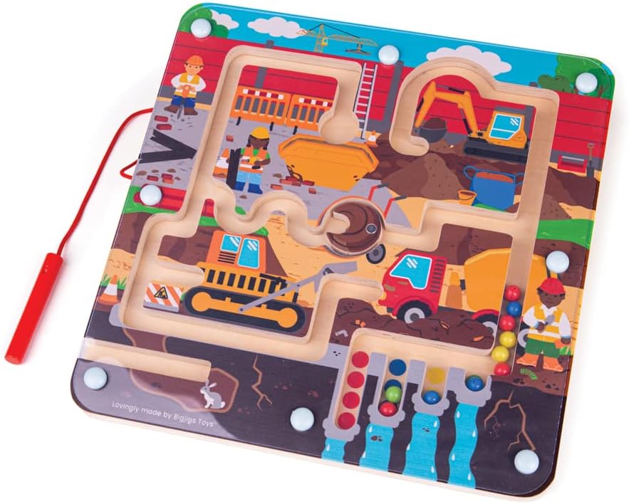 Bigjigs Toys Magnetic Construction Maze Puzzle