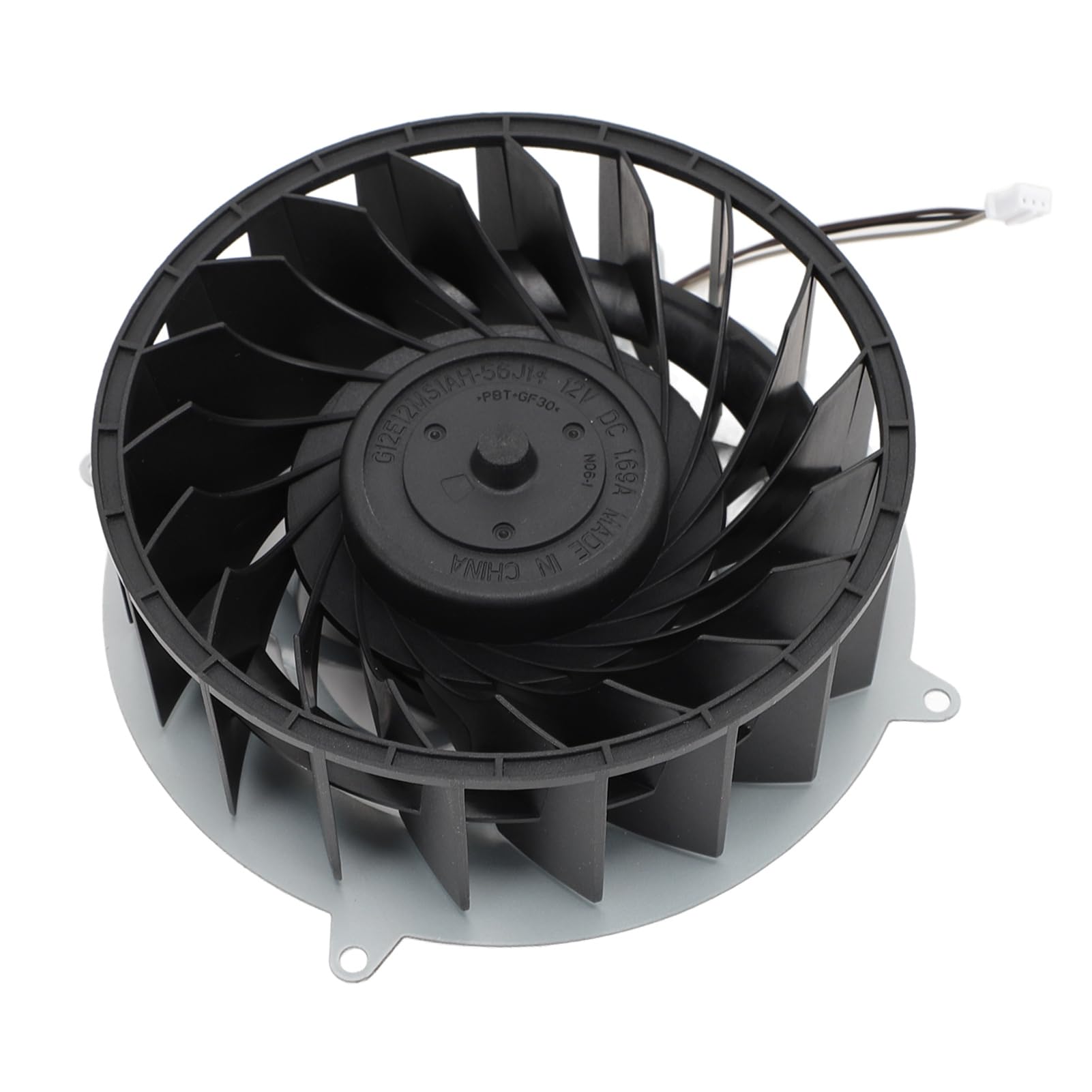 Lylithuif Ventola di raffreddamento interna per console Slim 19 pale 11541GS 12M WB 01 Ventola di raffreddamento di ricambio DC12V 1,69A Connettore a 3 pin per console di gioco