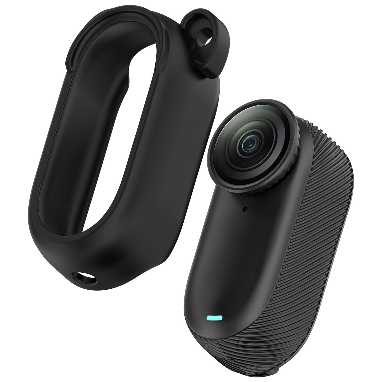 for Insta360 GO 3 / GO 3S Silicone Protective Case Hollow Out Design Camera Cover - Black-image-40