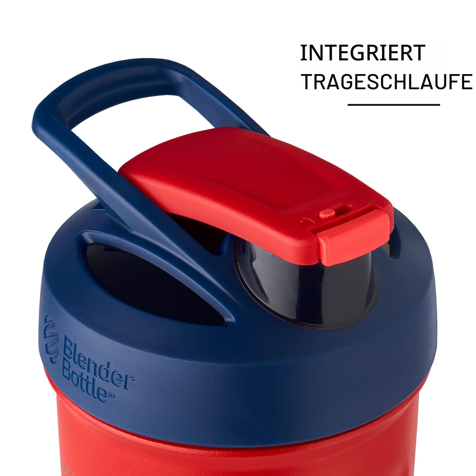 BlenderBottle Marvel Strada Cup Isolierte Edelstahl-Shakerflasche mit Drahtbesen, 680 ml, Spiderman Web