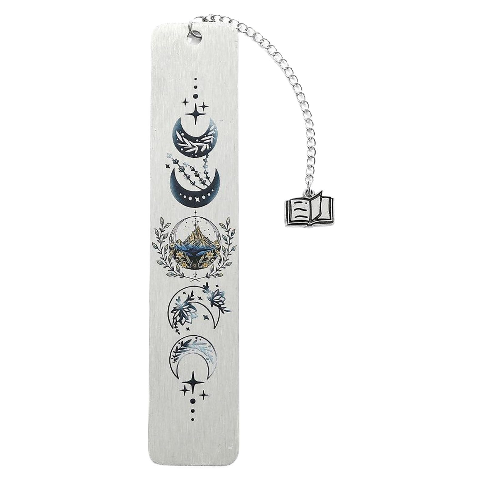 Tenyele Inspirational Bookmarks With Chain Stainless Steel Bookmarks Book Page Holder Book Marker For Student Book Lover Reader