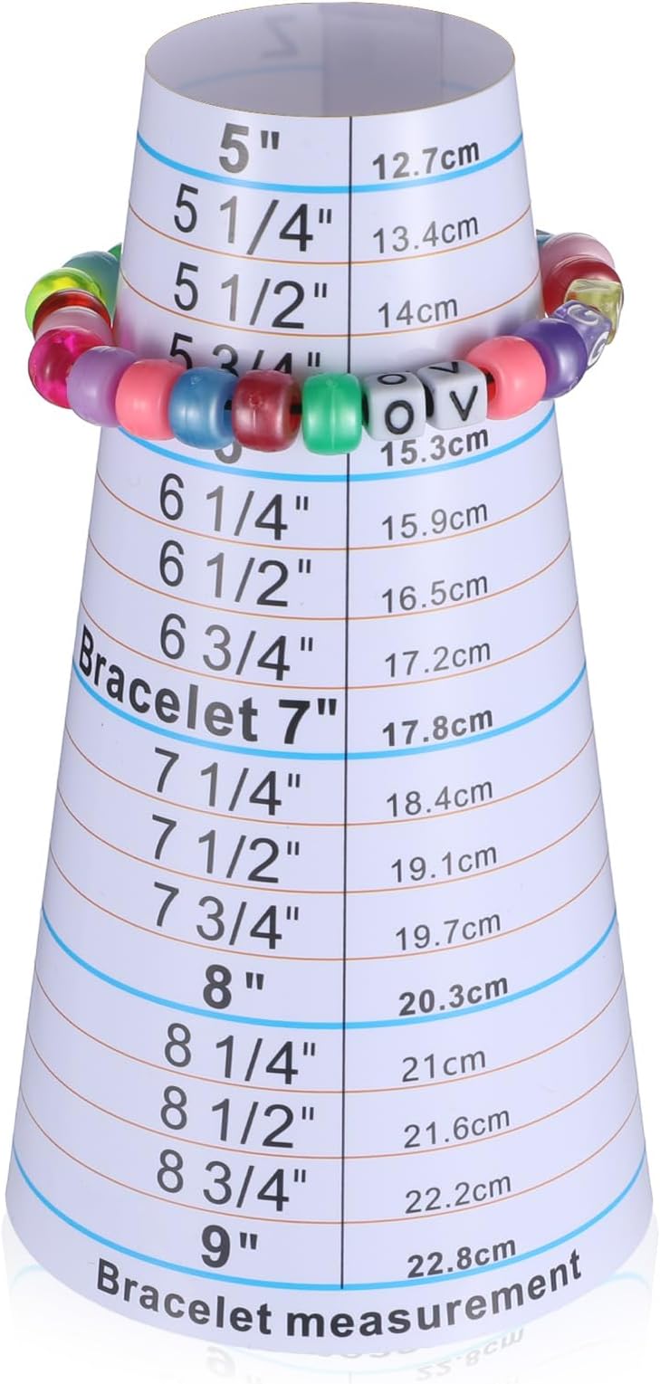 2 Pcs Bracelet Mandrel and Bracelets Sizer Measuring Tool Bracelet Sizers Wrist Size Measure Tool Wrist Sizer Bangle Gauge Sizers for Jewelry Necklace Sizing Making Travel Friendly Making