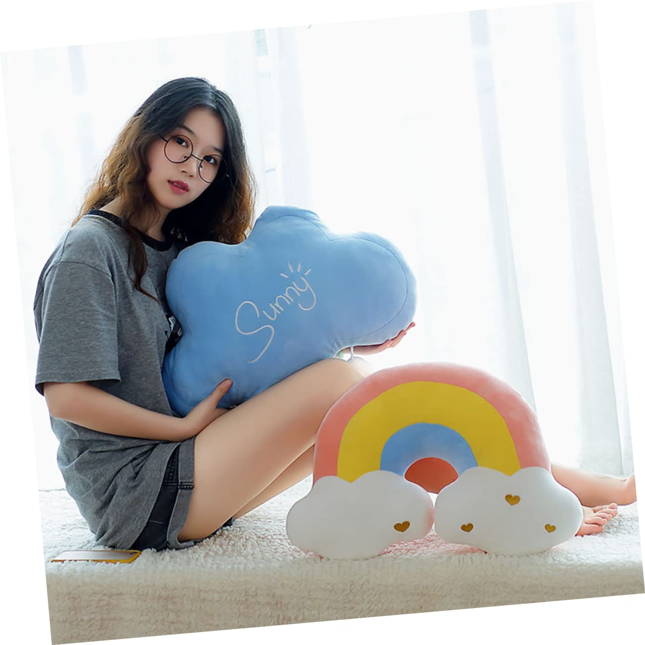 Garneck Cuscino Decorativo Forma in Peluche Cuscino per Decorare Sofa e Ufficio Regalo per Amanti