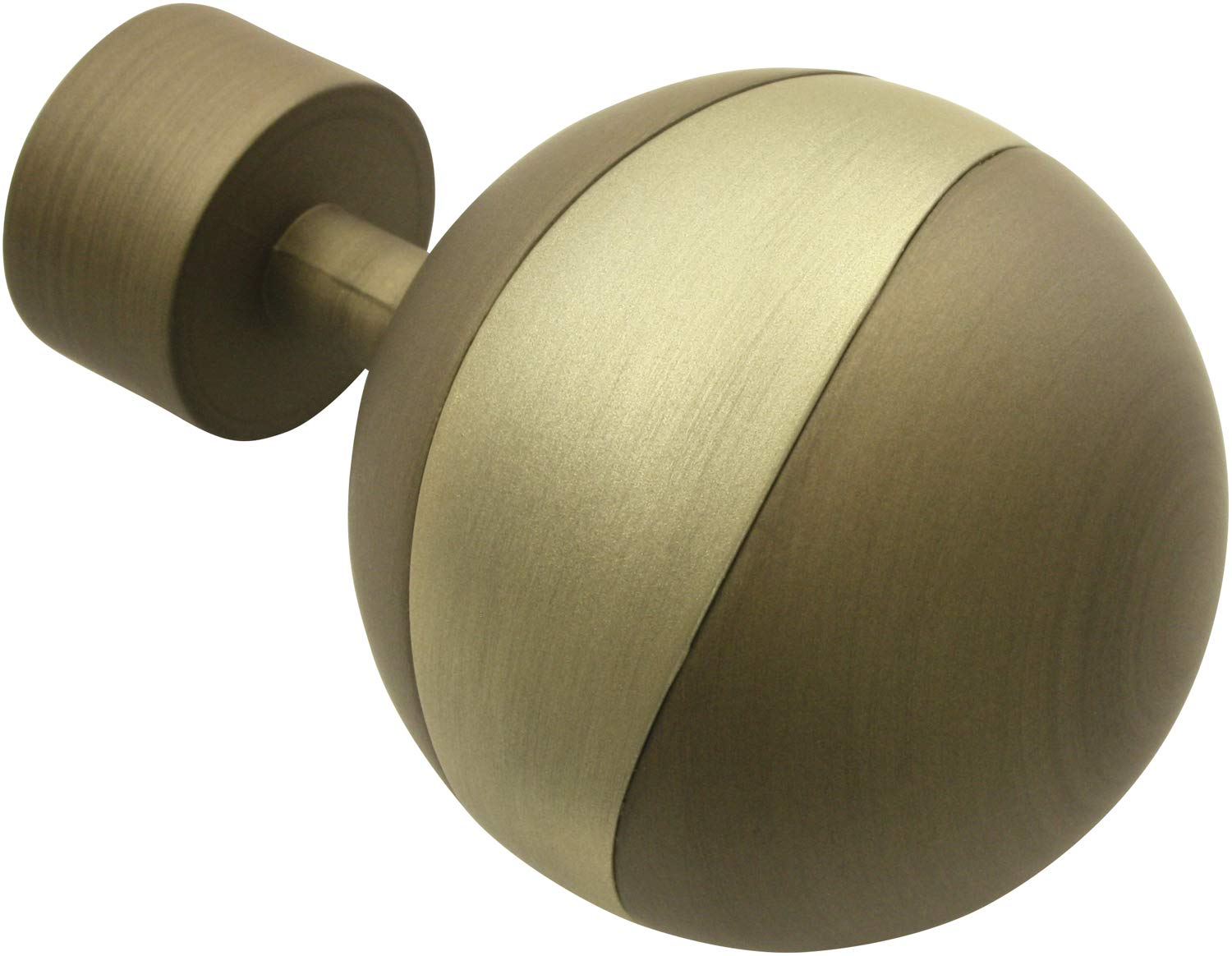Gardinia Orbit, 2 x end piece, metal, cappuchino, curtain technology, diameter 19 mm, cappuccino/champagne, 2