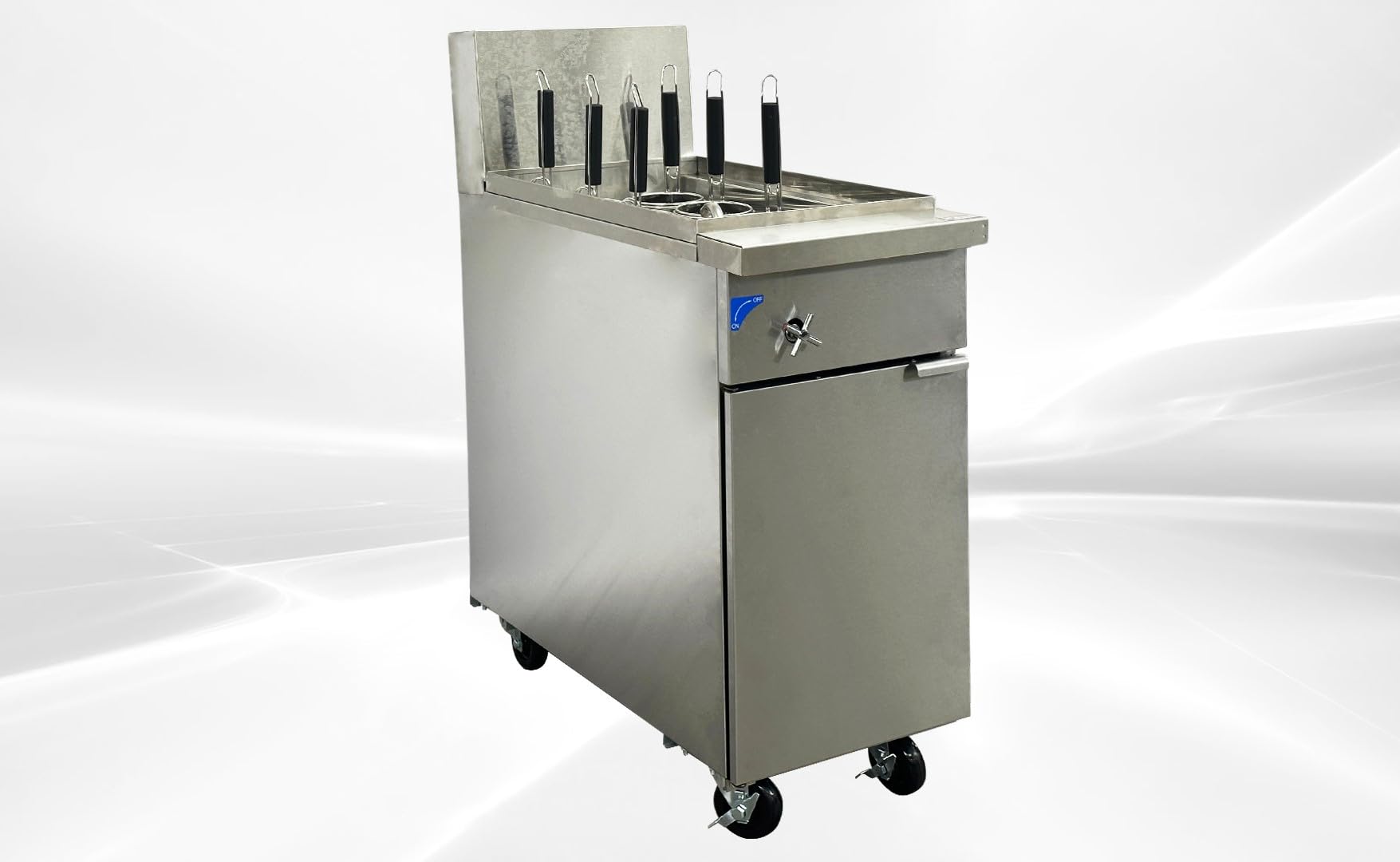 Commercial Gas Pasta Cooker, 70000 BTU, 11 Gallon Capacity, 6 Holes, Stainless Steel Construction PC11-1 ETL