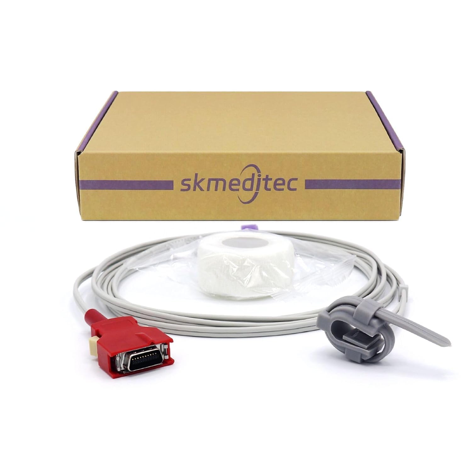 skmeditec Sensore SpO2 compatibile con la sonda multi-sito Masimo Direct Connect, cavo multi-Y da 9,8 piedi con connettore a 20 pin, cavo di ricambio con chip