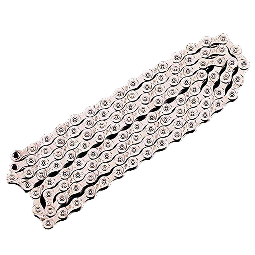 VOANZO Bicycle Chain, Full plating Silver Rust-proof Mountain Road Bike Chain, 6-7-8 speed 24 speed — image 1