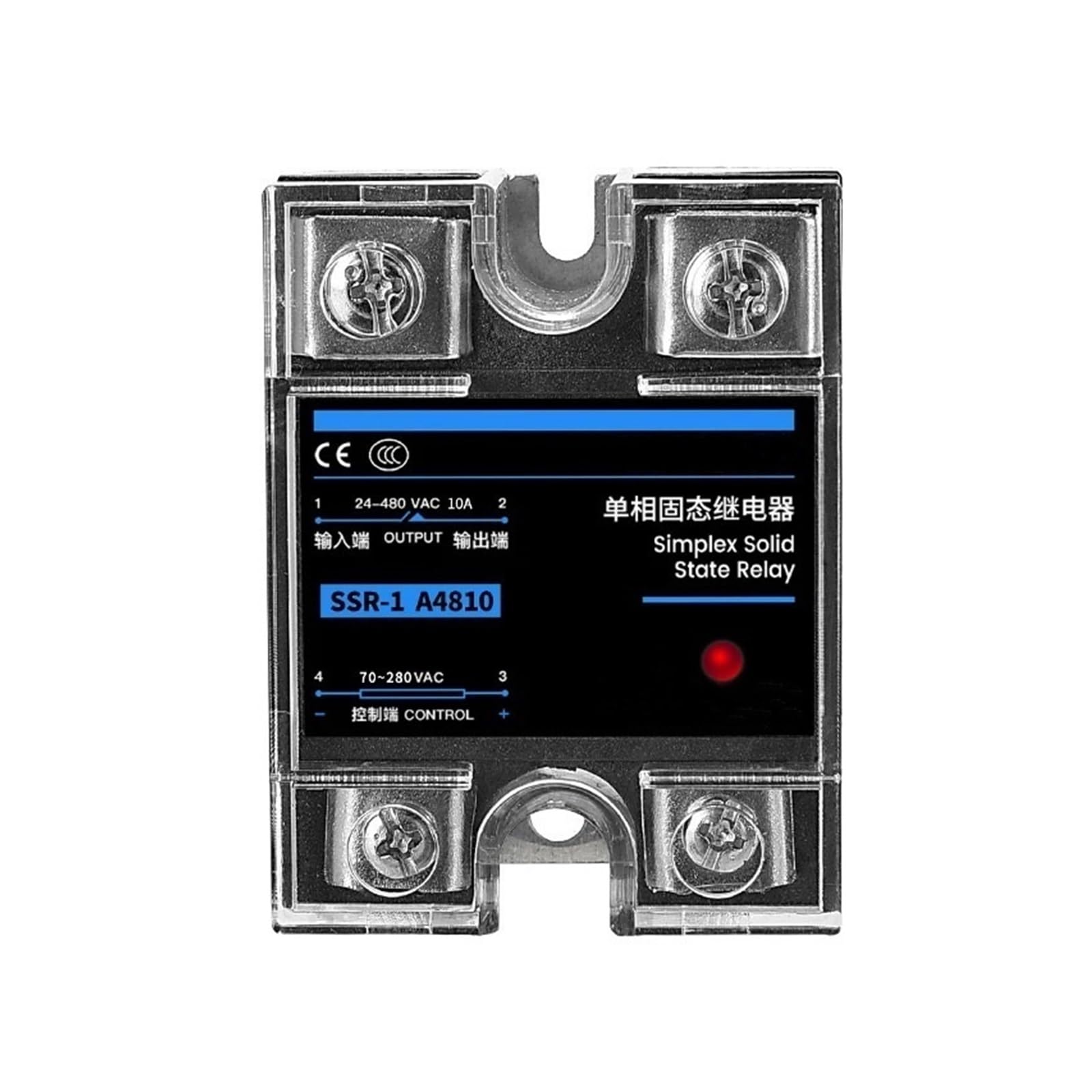 SSR-25DA SSR-40DA SSR-40AA Relè a Stato Solido monofase 10A 25A 40A 60A 80A 100A 120A DD da AA Modulo for Il Controllo della Temperatura(AC Controlled AC,120A)