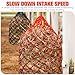 Tudomro 4 Pcs Hay Net Slow Feeder Hay Nets for Horses 35 Inch Hanging Hay Feeder Hay Bag for Horses Small 2 x 2” Holes Feeding Net Travel Feeder for Trailer and Stall, Simulates Grazing (Black, Red)