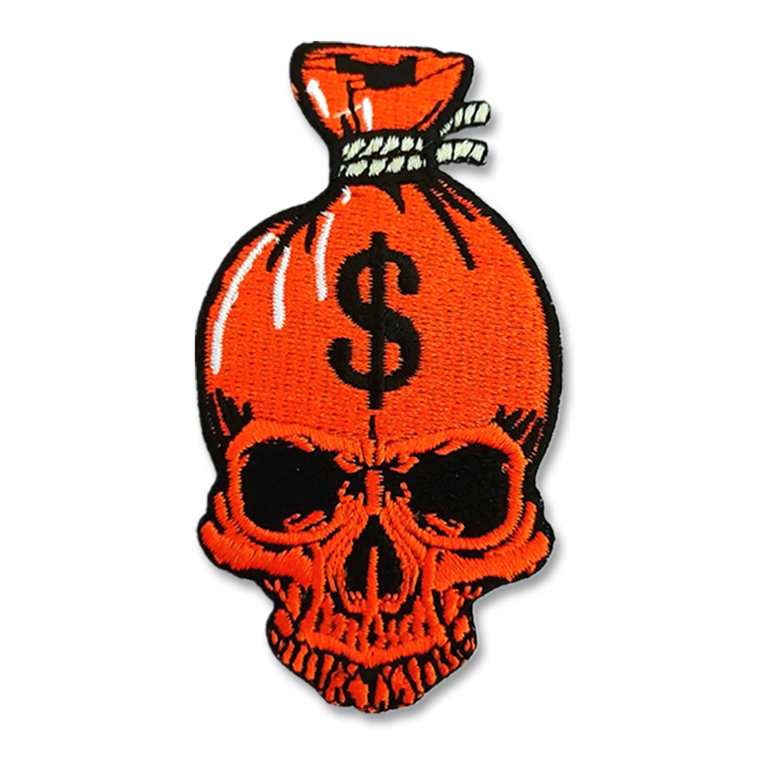 CHBROS Dollar Skull Embroidered Patch Appliques Iron on Patches for Clothing Jackets T-Shirt Jeans Backpack…