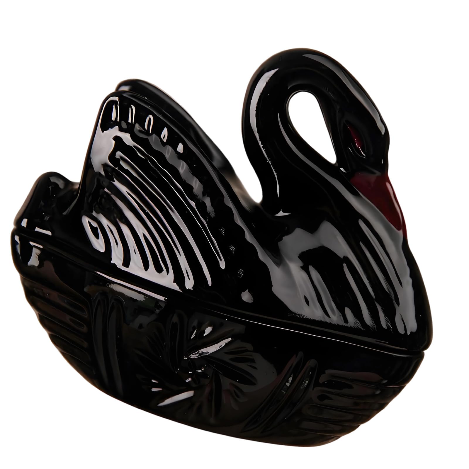 KAHDGSS Ducks Shape Glass Container with Lid Covered Jar Dishes for Storing Candy Snacks Cookie Spices Party Decoration Proof Candy Jar