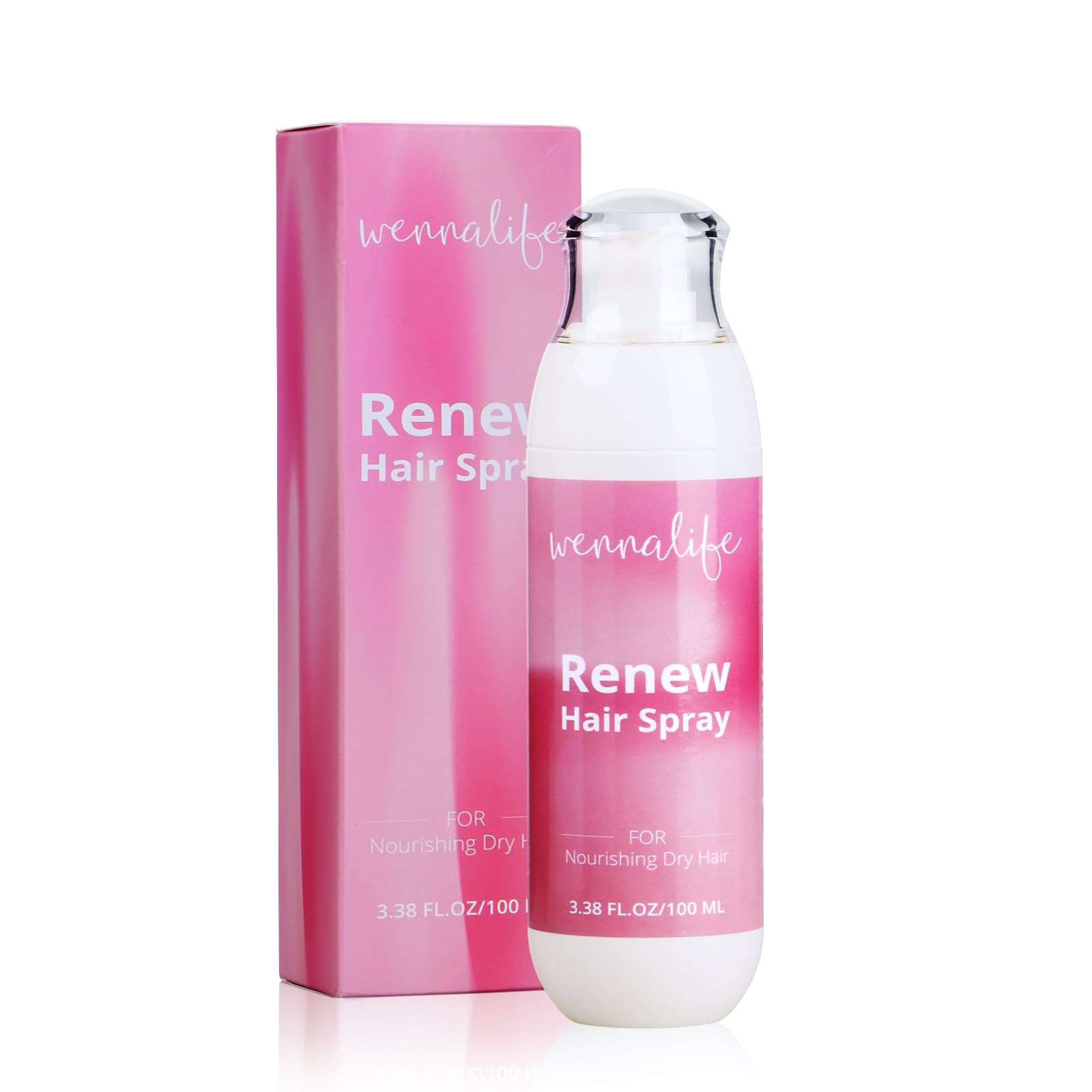 Wennalife Leave in Conditioner Spray Renew Hair Spray Moisturize Hairspray for Women Bright Hair Care Hair Texture Spray Frizz Control Products Sulfate Free Protection 3.38 FL.OZ