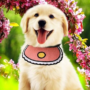 Cat Bib, Pet Bib, Skin-Friendly Breathable Durable for Dogs Cat(L)