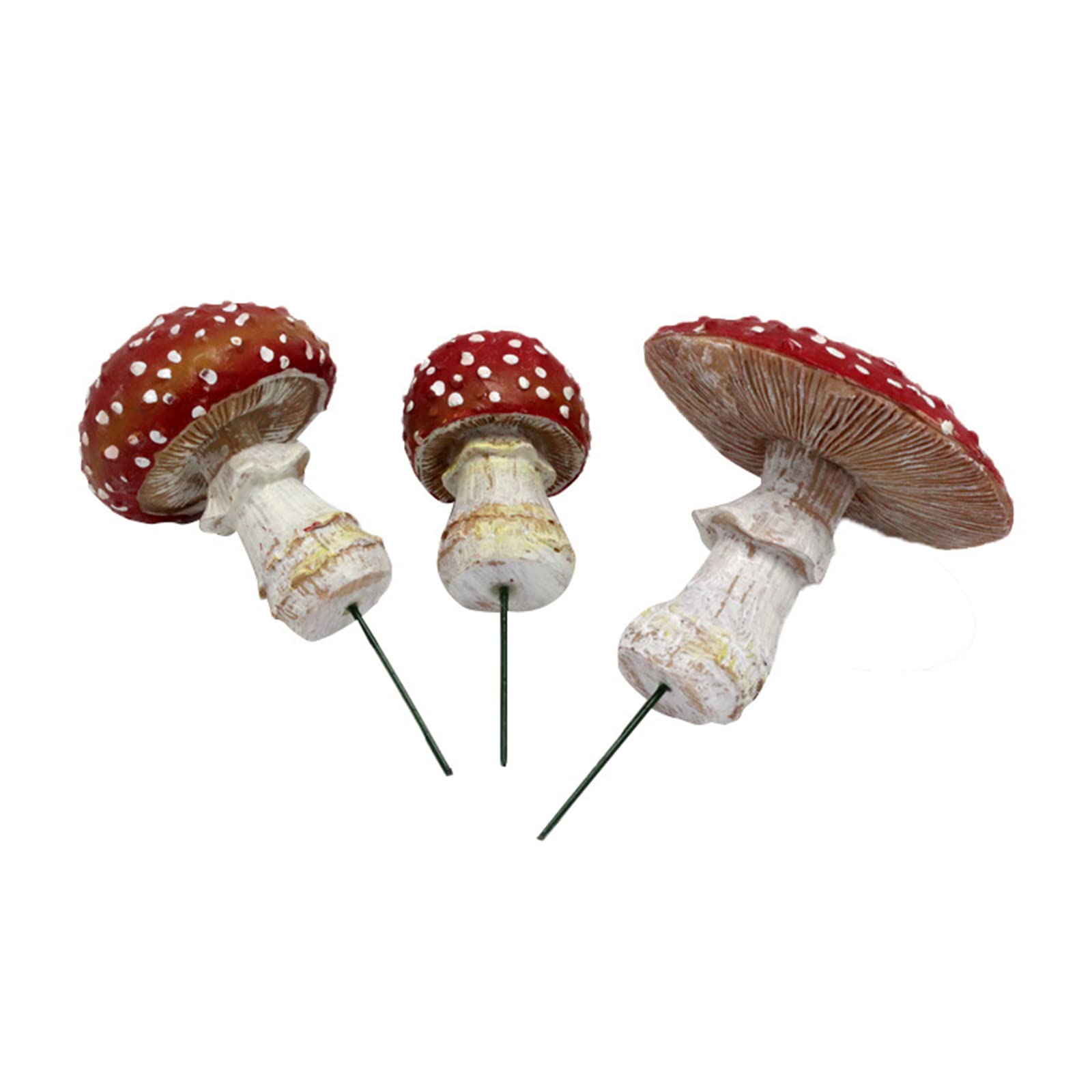 YWLUUOO 3pcs Mushroom Garden Stakes Yard Signs Outdoor Potted Plant Ornaments for Fairy Garden Decor Yard Stake